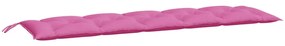 rózsaszín oxford szövet kerti padpárna 180 x 50 x 7 cm