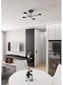 Felületre szerelhető csillár  HALO 4xGX53/10W/230V fekete