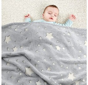 Világító takaró ujjakkal - szürke