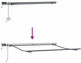 Behúzható napellenző Fehér 300 x 250 cm szövet