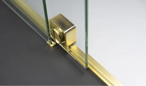 Prizma csúsztatható walk-in zuhanyfal_90x195, szálcsiszolt arany