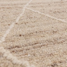 Natúr színű gyapjú szőnyeg 200x290 cm Noah – Asiatic Carpets