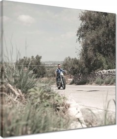 Vászonkép 40x40 Motorkerékpár Klasszikus Motor