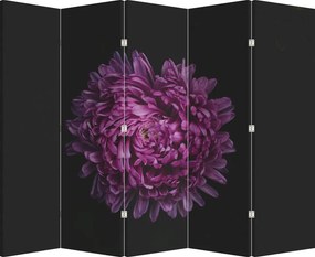 Paraván - Lila virág (210x170 cm)