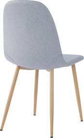 Szék, világos szürke/bükk, LEGA NEW
