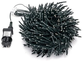 Aigostar - LED kültéri karácsonyi fényfüzér 600 LED/8 funkciós 18m IP44 meleg fehér