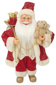 Santa Claus Piros-arany dekoráció 40cm