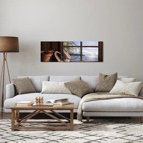 Kép - Horgászfelszerelés (órával) (90x30 cm)
