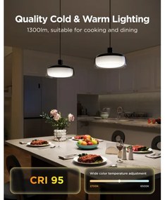 Govee - LED RGBICWW Fényerőszabályozható kábeles csillár LED/21W/230V matt Wi-Fi