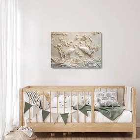 Üveg kép - Kínai minta (70x50 cm)