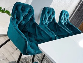 Cherry Velvet étkezőszék türkiz