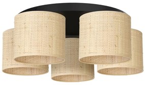 Luminex Felületre szerelhető csillár RATTAN 5xE27/60W/230V rattan LU5277