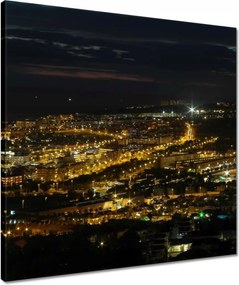 Vászonkép 50x50 Tájkép éjszakai felvételen