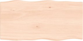 vidaXL asztallap 80x40x2 cm kezeletlen tömörfa tölgyfa élőszegélyes
