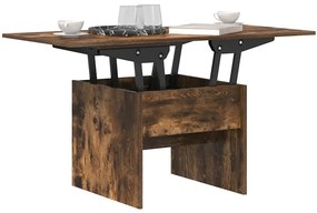 vidaXL Dohányzóasztal Füstölt tölgy 55 x 54,5 x 45 cm Faanyag