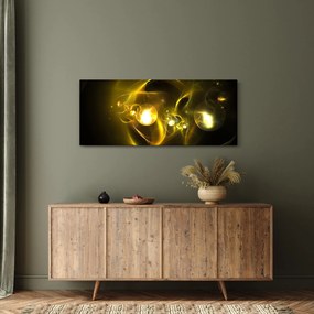 Absztrakt kép sárga gömbök (120x50 cm)