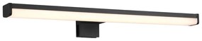 Matt fekete LED fali lámpa (hosszúság 40 cm) Lino – Trio
