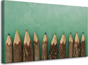 Vászonkép Színes ceruzák Világ Tele Színekkel és Színekkel 100x60