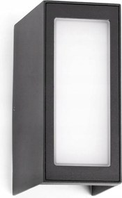 Faro Log fali lámpa Led 9W 600lm IP54 sötétszürke, modern külső