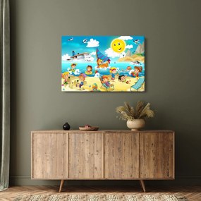 Kép - Egy nap a tengerparton (90x60 cm)