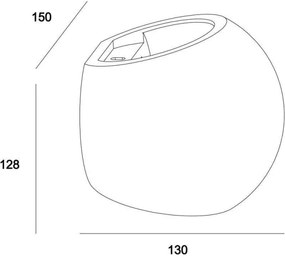 Deko-Light 341177 - Fali lámpa OSANO 1xG9/25W/230V beton