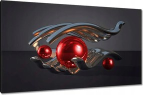 Vászonkép 120x70 Piros gömbök a kézben