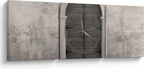 Kép - Titokzatos ajtó (órával) (90x30 cm)