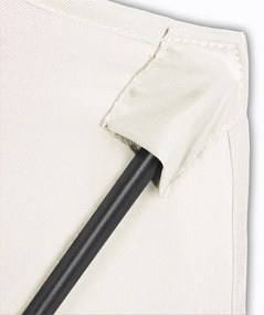 Kingsleeve® Kerti félkör alakú napernyő - krém