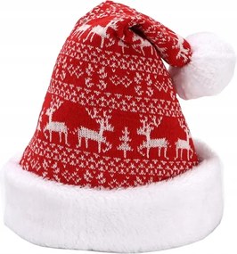 Mikulás sapka rénszarvasokkal Ajándék Karácsonyra, Mikulásra gyerekeknek