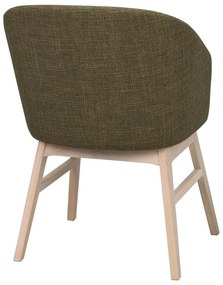 Zöld kárpitozott étkezőfotel szett 2 db-os Windham – Rowico