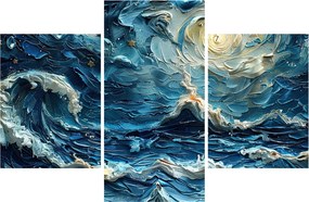 Kép - Az ég és a tenger festése (90x60 cm)