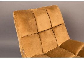 Mustársárga bársony fotel Bar – Dutchbone