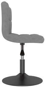 világosszürke bársony forgó étkezőszék