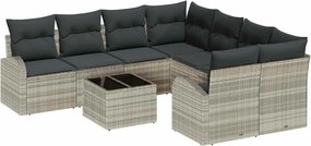 vidaXL Kerti Kanapé Szett 55 x 55 x 37 cm polirattan