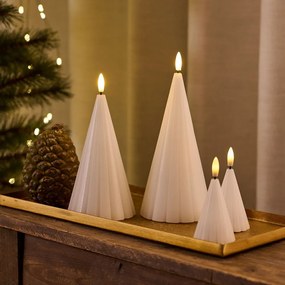 Fehér karácsonyi fénydekoráció 2 db-os ø 6 cm Laura – Sirius