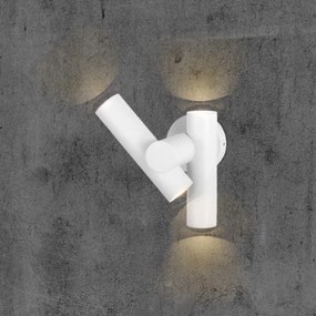 LED kültéri fali spotlámpa 2xLED/3W/230V 4000K IP44 fehér