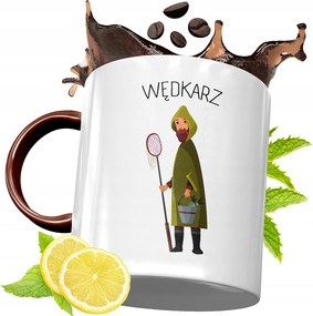 Bordó Bögre Horgászoknak Születésnapra Ajándék fényképes nyomtatással