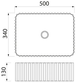 Sapho - PICOBELLO ráépíthető mosdó 50x34 cm kerámia/fehér