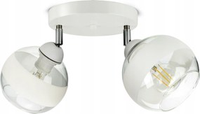 Mennyezeti Függő Lámpa Csillár Fehér Üveg Gömbök White Belt EG2 Led E27