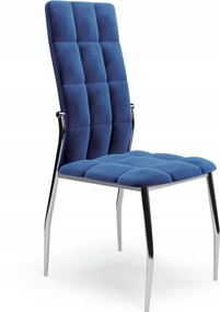 Konyhai étkező szék konyha velvet sötétkék modern króm K416