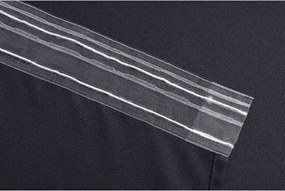 Függöny OXFORD LIGHT 140x250 cm, sötétszürke Felfüggesztés: Hullámos sínszalag