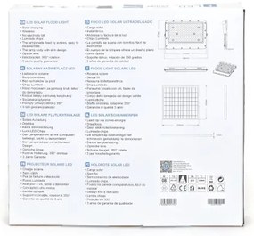 Aigostar - LED állítható fényerőjű napelemes reflektor 200W, IP65, DO