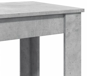 betonszürke szerelt fa bárasztal 102 x 50 x 103,5 cm