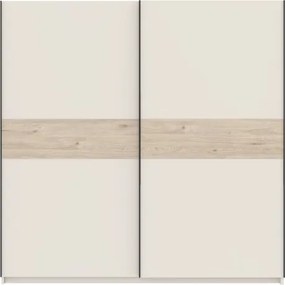 BERNO ruhásszekrény, 200 cm | Kasmír + Jackson hickory tölgy