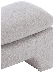 Világosszürke puff Dasha – Light &amp; Living