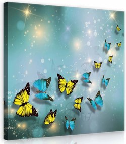 Vászonkép 80x80 Könnyű pillangók modern enteriőr Nappali előszoba