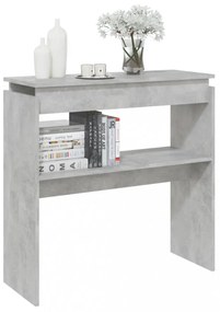 betonszürke szerelt fa tálalóasztal 80 x 30 x 80 cm