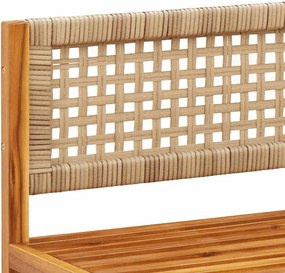Kerti sarokkanapé párnákkal akácfa és rattan