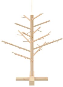 Fából készült Karácsonyfa Természetes 75 cm Tömör fenyőfa