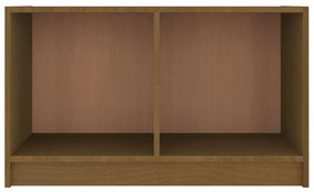 mézbarna tömör fenyőfa TV-szekrény 70 x 33 x 42 cm